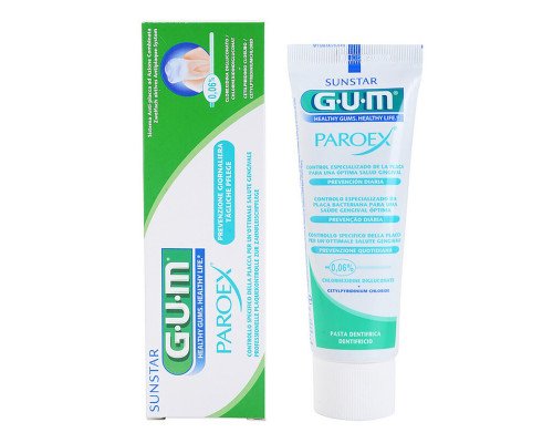 G.U.M.Paroex DAILY PREVENTION, 0.06% Зубна паста, 75 мл G.U.M.Paroex DAILY PREVENTION, 0.06% Зубна паста, 75 мл