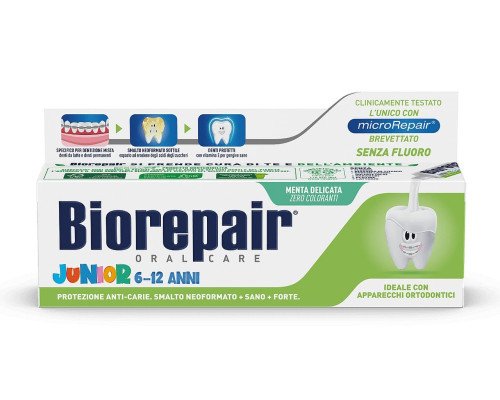 BioRepair Junior М'ята Зубна паста, 75 мл BioRepair Junior М'ята Зубна паста, 75 мл