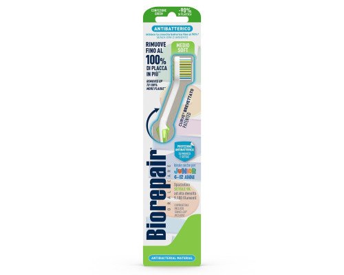 BioRepair Junior 6-12 зубна щітка середньої жорсткості BioRepair Junior 6-12 зубна щітка середньої жорсткості