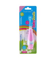 Brush-Baby BabySonic Electric Електрична зубна щітка від 0 до 3 років рожева