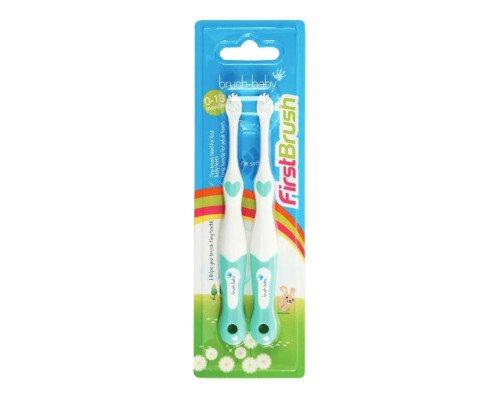 Brush-Baby FirstBrus Double Pack Teal (0-18 міс) Brush-Baby FirstBrus Double Pack Teal (0-18 міс)