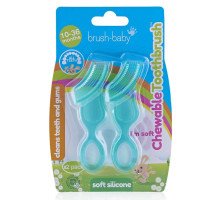 Brush-Baby Chewable Toothbrush Жувальна зубна щітка-прорізувач для немовлят (2 шт)