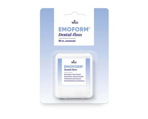 EMOFORM Dental-floss Зубна нитка невощена, тонка, 50 м EMOFORM Dental-floss Зубна нитка невощена, тонка, 50 м