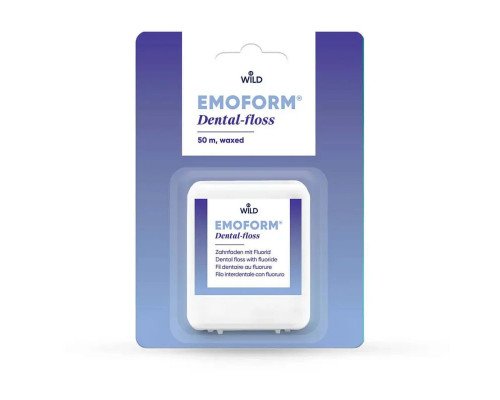 EMOFORM Dental-floss Зубна нитка вощена з фтором, 50 м EMOFORM Dental-floss Зубна нитка вощена з фтором, 50 м