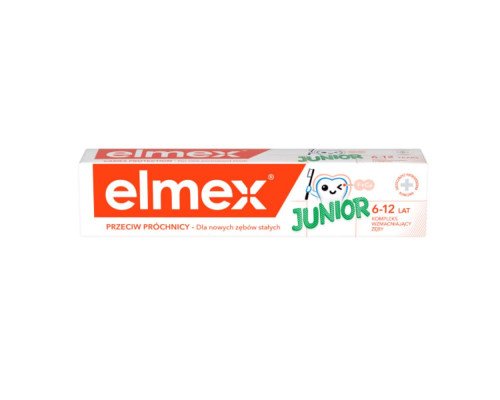 Elmex Junior зубна паста 6-12 років, 75мл Elmex Junior зубна паста 6-12 років, 75мл