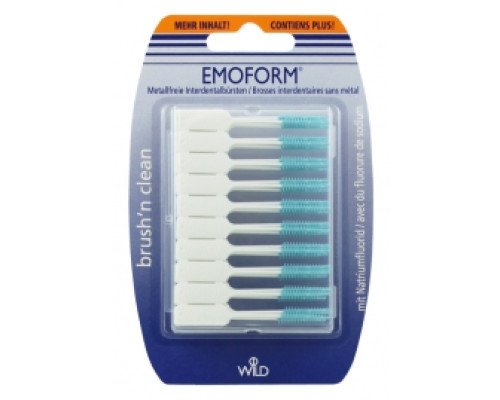EMOFORM Brushn clean XL Безметалові міжзубні щітки, 50 шт EMOFORM Brushn clean XL Безметалові міжзубні щітки, 50 шт