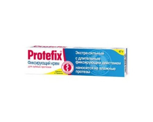 Protefix® Фіксуючий крем для зубних протезів екстра сильний, 47г Protefix® Фіксуючий крем для зубних протезів екстра сильний, 47г