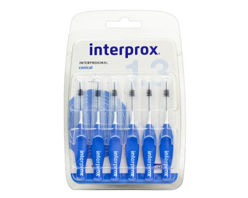 INTERPROX PLUS 4G 1.3 мм conical Щітка міжзубна, 6 шт INTERPROX PLUS 4G 1.3 мм conical Щітка міжзубна, 6 шт