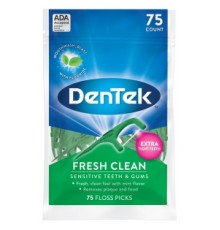 DenTek Освіжаюче очищення Флос-зубочистки, 75 шт