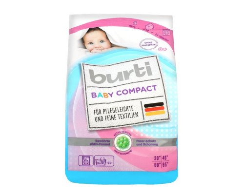 Burti Baby Compact Пральний порошок для дитячої білизни 0.9 кг Burti Baby Compact Пральний порошок для дитячої білизни 0.9 кг