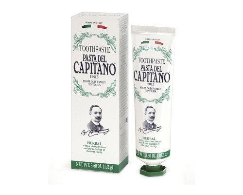 Pasta del Capitano "1905" Зубна паста Natural Herbs з екстрактами трав 75 мл Pasta del Capitano "1905" Зубна паста Natural Herbs з екстрактами трав 75 мл