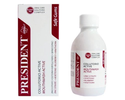 President Active Safe Gums Ополіскувач ротової порожнини, 200мл President Active Safe Gums Ополіскувач ротової порожнини, 200мл