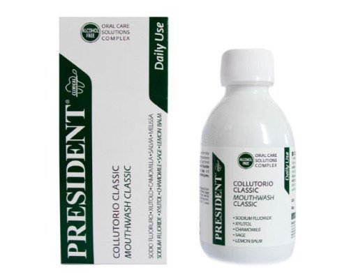 President Classic Ополіскувач для щоденного використання, 200мл President Classic Ополіскувач для щоденного використання, 200мл