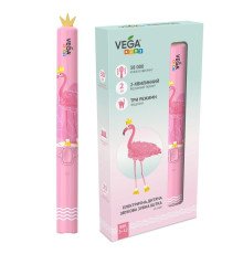 Vega Електрична звукова зубна щітка від 3 до 12 років рожева