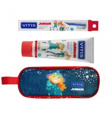 VITIS® Junior Набір: зубна щітка + зубна паста (пенал) для дітей від 6 років