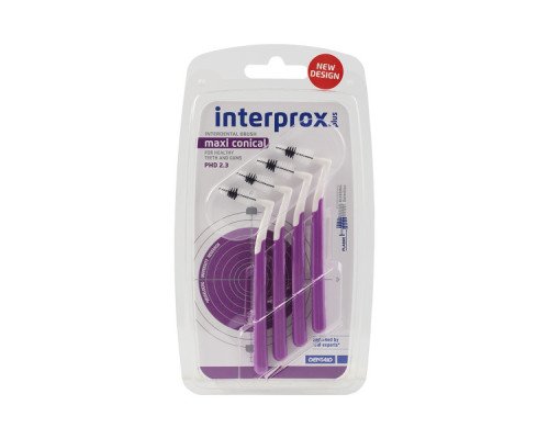 INTERPROX plus 2G MAXI CONICAL 2,3мм, 4 шт INTERPROX plus 2G MAXI CONICAL 2,3мм, 4 шт