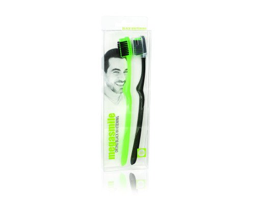 MegaSmile Зубна щітка "Ortho Black Whitening" (2 шт. в упаковці) MegaSmile Зубна щітка "Ortho Black Whitening" (2 шт. в упаковці)