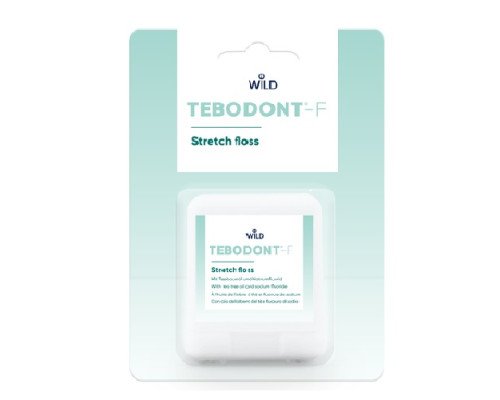 TEBODONT-F Зубна нитка з олією чайного дерева та фторидом натрію, 50 м TEBODONT-F Зубна нитка з олією чайного дерева та фторидом натрію, 50 м