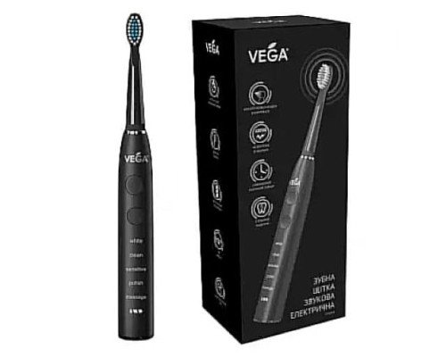 Vega VT-600 W Електрична звукова зубна щітка (чорна) Vega VT-600 W Електрична звукова зубна щітка (чорна)
